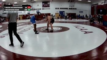 285 lbs Cons. Round 2 - Mason Kochersperger, Carthage College vs Kei`Aviyahn Evans, Concordia (wi)