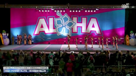 High Power Elite - Bombshells [2025 L1 Youth - D2 - Small Day 2] 2025 Aloha Gatlinburg Showdown