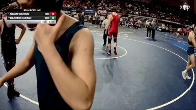 D 1 190 lbs Champ. Round 1 - Gavin Watrus, Fontainebleau vs Kareem Karami, Southside