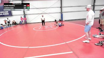 100 lbs Rr Rnd 3 - Blake Telenko, All-American Wrestling Club MS vs Landon Weir, North Carolina National Team Red