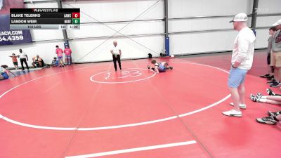 100 lbs Rr Rnd 3 - Blake Telenko, All-American Wrestling Club MS vs Landon Weir, North Carolina National Team Red