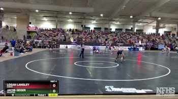 AA 144 lbs Cons. Round 2 - Logan Langley, Karns vs Jacob Geiser, Houston