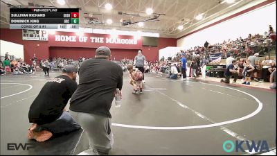49 lbs Consi Of 8 #1 - Sullivan Richard, Cushing vs Dominick King, OKC Saints Wrestling