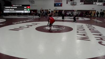 141 lbs Semifinal - Pierre Baldwin, Central vs Cade Willis, Augsburg