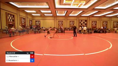 120 lbs Round Of 32 - Jordan Manyette, Pa vs Zaphyr Musshorn, Ct