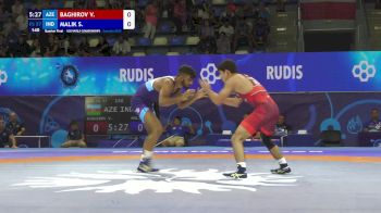 57 kg 1/4 Final - Vasif Baghirov, Azerbaijan vs Sumit Malik, India