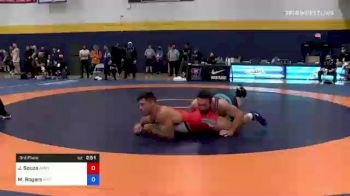 97 kg 3rd Place - James Souza, Army (WCAP) vs Michael Rogers, Nittany Lion Wrestling Club
