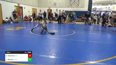 72 lbs Round Of 32 - King Hawkins, Mat Assassins vs Luca Baiano, SHWA