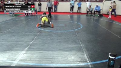 120_B lbs Quarterfinal - Kingston Fausey, Southern Columbia vs Charlie Stevens, Seneca Valley