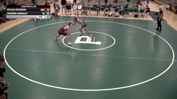 165 lbs Placement Matches (8 Team) - Porter Hunsley, Pierre T.F. Riggs vs Dylan Johnson, Harrisburg