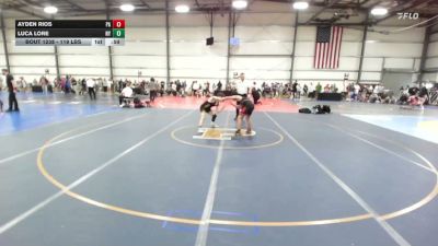 119 lbs Consi Of 16 #1 - Ayden Rios, PA vs Luca Lore, NY