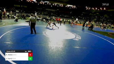 120 lbs Consi Of 8 #1 - Aidan Webb, Washington Y vs Joseph Hartz, Revolution