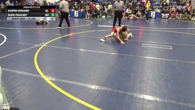 78 lbs Round Of 32 - Austin Howard, Mt. Pleasant vs Duke Peachey, Mifflin County