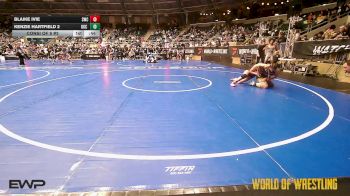135 lbs Consi Of 8 #2 - Blaike Ivie, Salina Wrestling Club vs Kenzie Hartfield 2, OKC Saints Wrestling