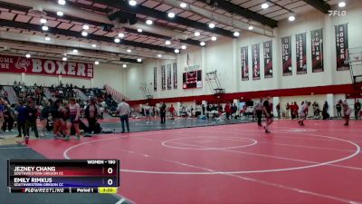 180 lbs Round 4 - Emily Rimkus, Southwestern Oregon CC vs Jezney Chang, Southwestern Oregon CC