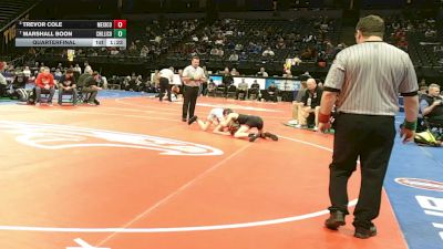 106 Class 2 lbs Quarterfinal - Trevor Cole, Mexico vs Marshall Boon, Chillicothe