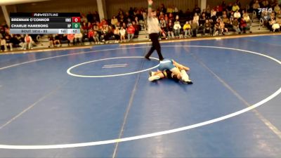 85 lbs Round 2 - Charlie Haneborg, North Platte vs Brennan O`Connor, Horizon