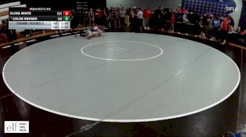 115 lbs. Champ. Round 2 - Chloe Hedges, Canton vs Olivia White, Festus
