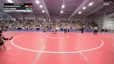 126 lbs Rr Rnd 1 - Jacob Cinquegrana, Triumph Blue vs Ricky Springs, Prestige Worldwide