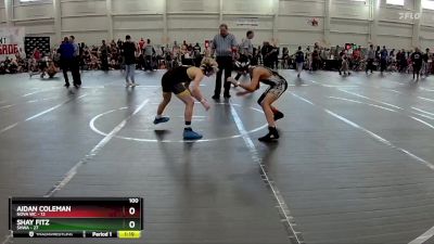 100 lbs Round 3 (10 Team) - Aidan Coleman, NOVA WC vs Shay Fitz, SHWA