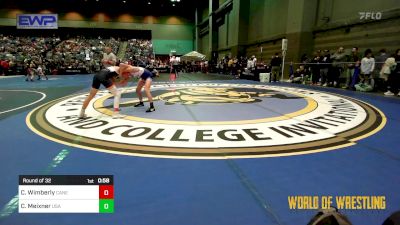 96 lbs Round Of 32 - Cale Wimberly, Canes Wrestling Club vs Colton Meixner, USA Gold