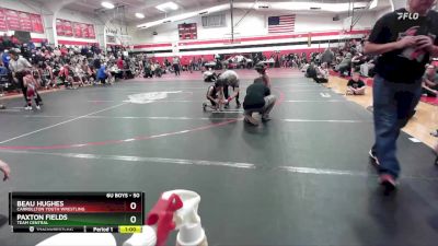 50 lbs Cons. Round 1 - Beau Hughes, Carrollton Youth Wrestling vs Paxton Fields, Team Central