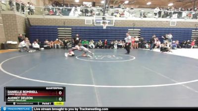 114/120 Quarterfinal - Audrey Deleon, Weiser Wrestling vs Danielle Romriell, Upper Valley Aces