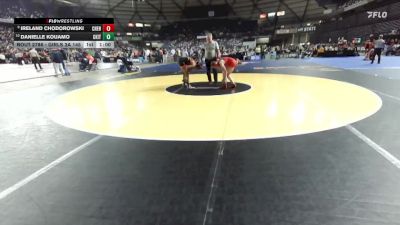 Girls 3A 145 lbs 7th Place Match - Danielle Kouamo, Central Kitsap (Girls) vs Ireland Chodorowski, Cheney (Girls)