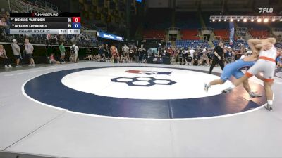 175 lbs Champ. Rd Of 32 - Dennis Warden, CA vs Jayden O'Farrill, PA