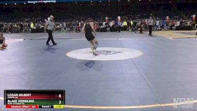 D4-106 lbs Semifinal - Logan Gilbert, Martin HS vs Blake Wendling, New Lothrop HS