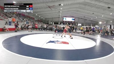 126 lbs Cons. Quarters - Peyton Schoettle, INRTC vs Pierce Bultmann, Patton Trained