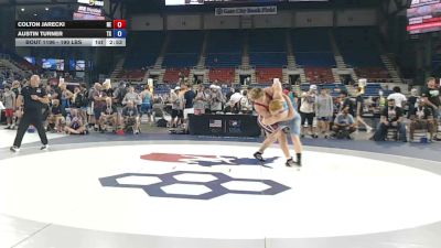 190 lbs Cons. Rd Of 64 - Colton Jarecki, Nebraska vs Austin Turner, Texas