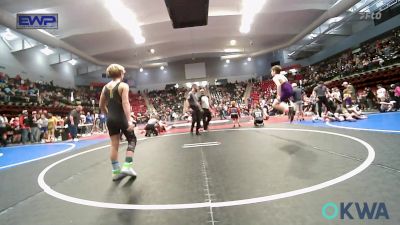 100 lbs Quarterfinal - Kamden Barnett, Bristow Youth Wrestling vs Emerson Luxton, Bartlesville Wrestling Club