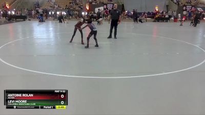 75 lbs Quarterfinal - Antoine Rolan, Alcoa vs Levi Moore, Columbia Wrestling Club