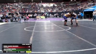 285 lbs Cons. Round 5 - King David Rhodes, Lewiston vs Raymond Smith, McQueen Nevada