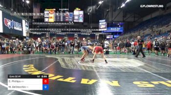 117 lbs Cons 32 #1 - Darcy Phillips, Minnesota vs Mackenzie DelVecchio, Pennsylvania