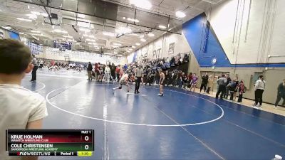 108 lbs Quarterfinal - Krue Holman, Wasatch Wrestling Club vs Cole Christensen, Sanderson Wrestling Academy