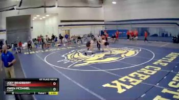 184 lbs 1st Place Match - Joey Bradberry, Otterbein vs Owen McDaniel, Albion