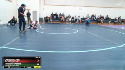 55-59 lbs Round 2 - Landon Elmer, Roy Wrestling Club vs Hudson Gasser, Empire Battle School