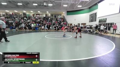 150 lbs Champ. Round 3 - Jackson Sportsman, Springdale Wrestling vs Jayden Halter, Victory Wrestling