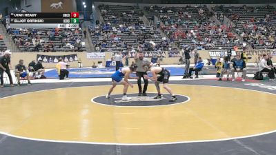 138 lbs Champ. Round 2 - Utah Heady, Union County vs Elliot Ortinski, Henry Clay