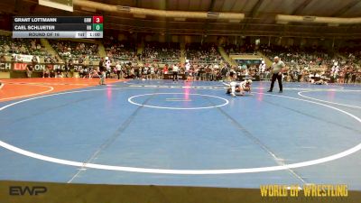 76 lbs Round Of 16 - Grant Lottmann, Greater Heights Wrestling vs Cael Schlueter, Rough House
