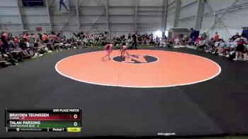 106 lbs 2nd Place Match (16 Team) - Brayden Teunissen, Illinois vs Talan Parsons, Team Michigan Blue