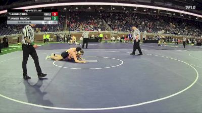 D2-215 lbs Semifinal - Layne O`Neil, Fowlerville HS vs James Mahon, Goodrich HS