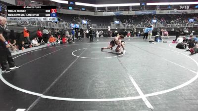 138 lbs Rr Rnd 2 - Millie Jensen, Nebraska Wrestling Academy vs Meadow Mahlmeister, Darkhorse WC