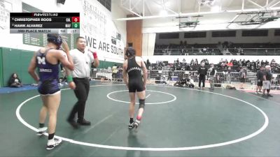 120 lbs 3rd Place Match - Hawk Alvarez, Mayfair vs Christopher Roos, Calabasas