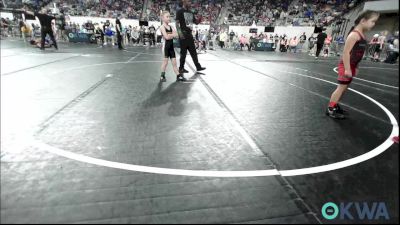 60 lbs Rr Rnd 1 - Lucille Spradling, F-5 Grappling vs Lakyn Williams, Mannford Pirate Youth Wrestling