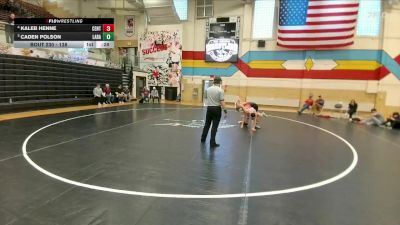 138 lbs 3rd Place Match - Kaleb Henne, Central vs Caden Polson, Laramie