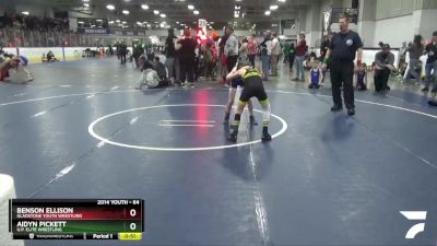 64 lbs 5th Place Match - Benson Ellison, Gladstone Youth Wrestling vs Aidyn Pickett, U.P. Elite Wrestling