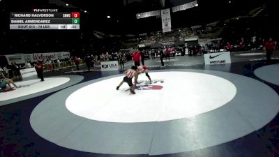 79 lbs Cons. Semis - Daniel Armendarez vs Richard Halvorson, Swamp Monsters Wrestling Club